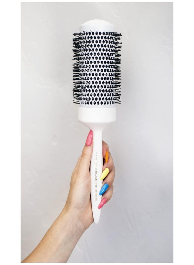 Cricket Ultra Smooth Coconut Thermal Hair Brush – 2.5” Ceramic Barrel, Coconut Oil and Keratin-Infused, Anti-Static Heat-Resistant Bristles, Textured Handle for Styling All Hair Types - Image 4